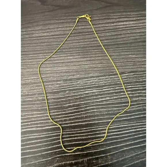 6/$25 18KGP Simple Gold Plated Necklace - Picture 1 of 3